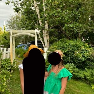 Altar'd State Teal Ruffle Sleeve Blouse